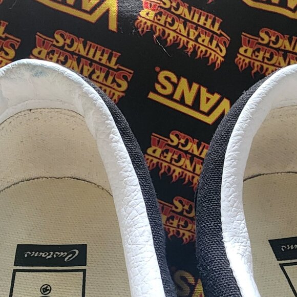 VANS x Stranger Things Classic Slip-on Limited Addition **Hell Fire Custom Prin - Picture 6 of 10